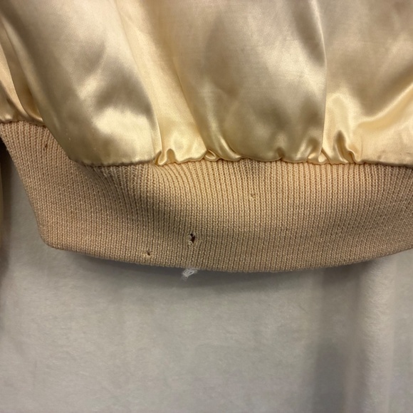 Vintage Ice Capades skater’s red + cream reversible satin bomber jacket - small - Picture 15 of 15